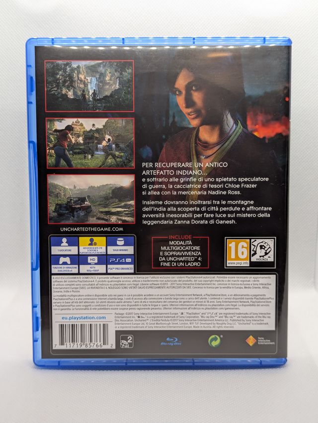 Uncharted: L'Eredità Perduta PS4 - Come Nuovo
