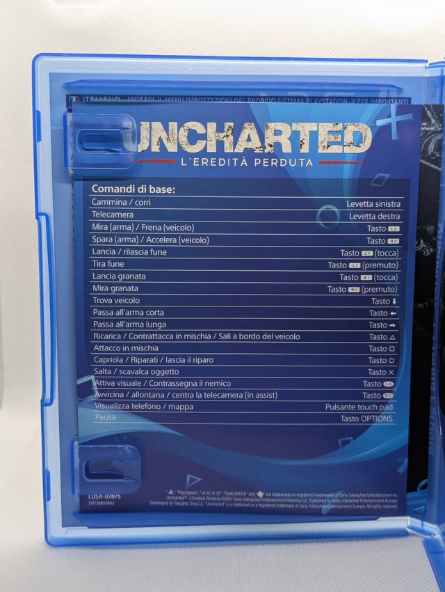 Uncharted: L'Eredità Perduta PS4 - Come Nuovo