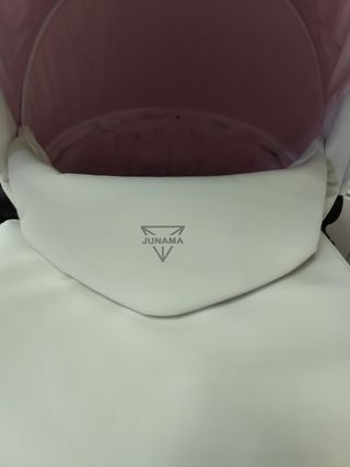 Carro de bebé 3 piezas blanco y rosa