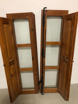 Ventana Antigua Madera 144x61
