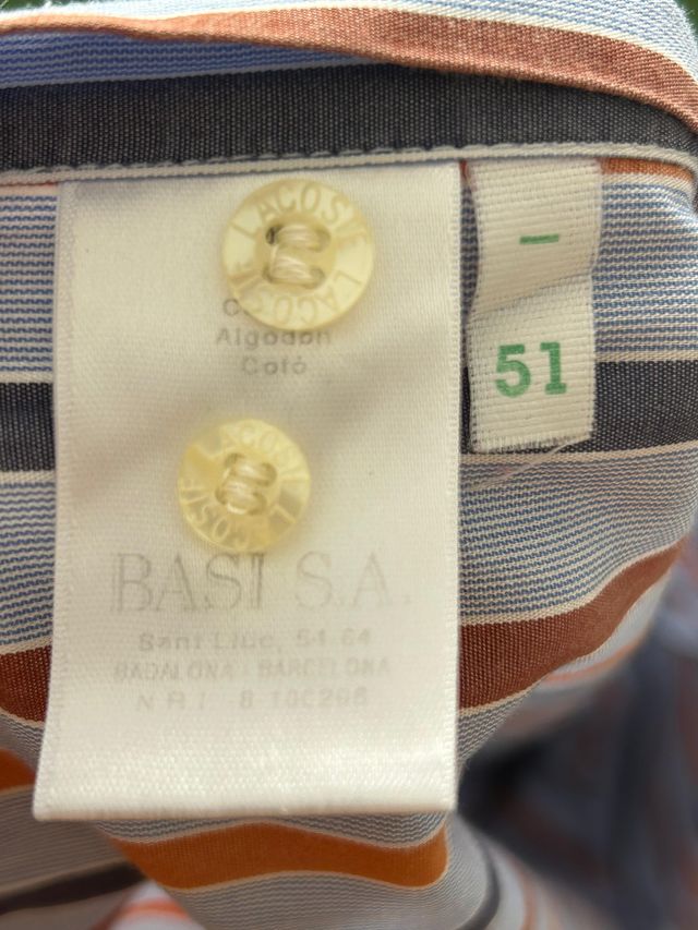 Camisa Lacoste Rayas Talla L