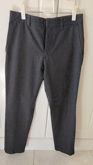 Pantalón de vestir gris hombre