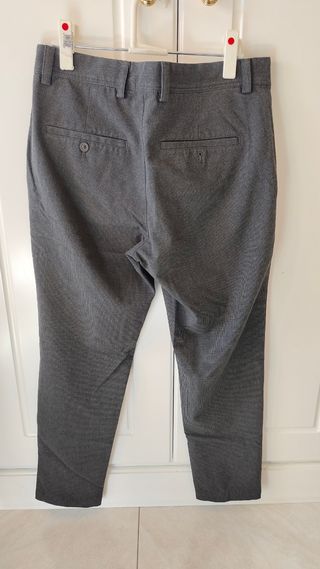 Pantalón de vestir gris hombre