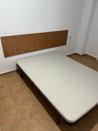Somier 135 cm y cabecero