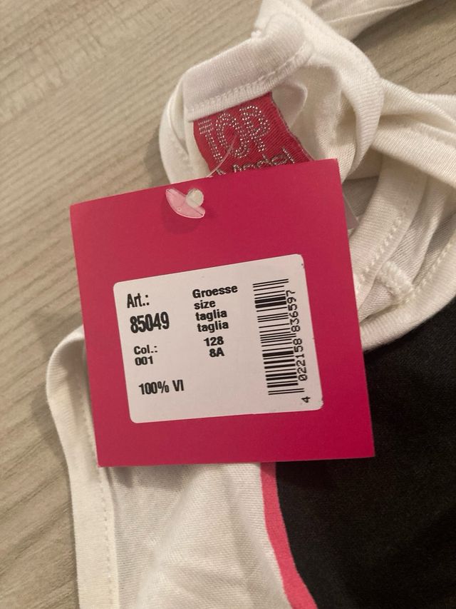 Canotta bambina Top Model 8 anni