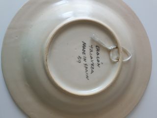 Plato de cerámica talavera