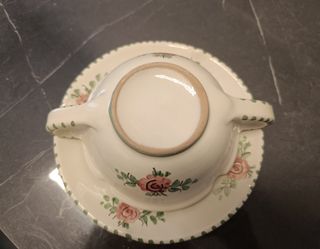 Tazza e piattino Paperina ceramica di Orvieto