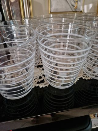 Set 11 Bicchieri Ikea Vetro Bianco