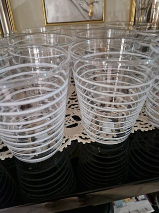 Set 11 Bicchieri Ikea Vetro Bianco