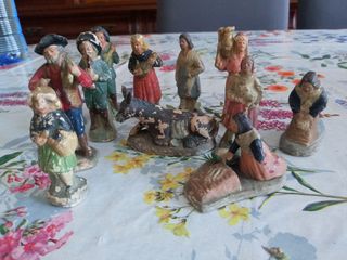 Lote figuras belén antiguas