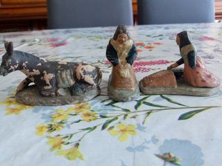 Lote figuras belén antiguas
