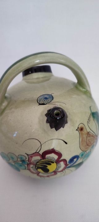 Botijo Mexicano Cerámica Pintado