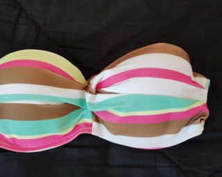 Bikini de rayas multicolor