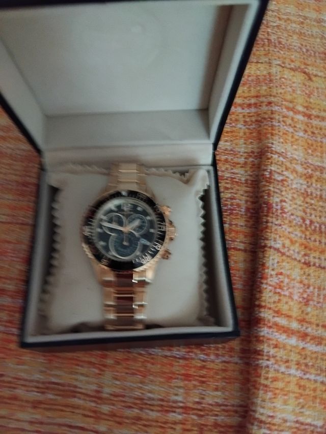 Reloj Cronógrafo Dorado Lanscotte