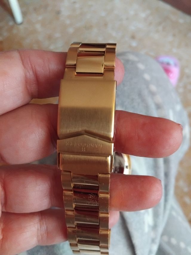 Reloj Cronógrafo Dorado Lanscotte
