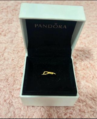 Anillo Pandora Infinito Dorado talla 54