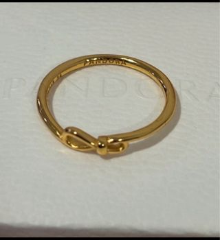 Anillo Pandora Infinito Dorado talla 54