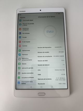 Tablet Huawei BTV-W09 Plata