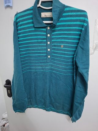Jersey Fenchurch rayas azul y verde