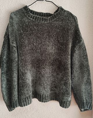 Jersey de punto grueso verde militar