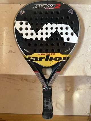Pala de pádel Varlion Avant 2 Carbon Negra/Blanca