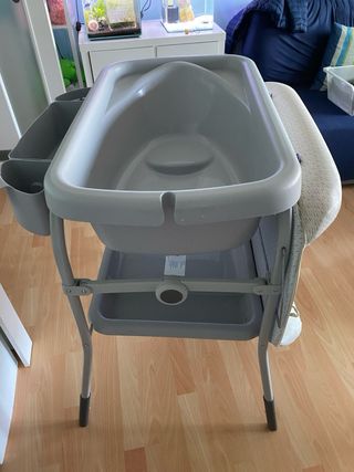 Bañera-cambiador Chicco Cuddle & Bubble gris