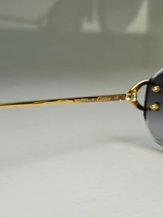 Occhiali Cartier Oro Grigio