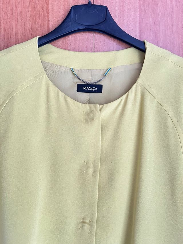 Giacca Max&Co. Gialla Nuova Taglia Unica