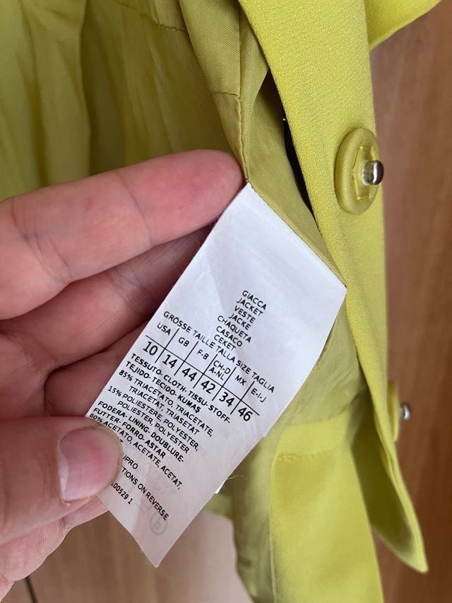 Giacca Max&Co. Gialla Nuova Taglia Unica