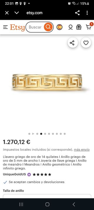 Alianza Oro REAl 18k ABSTENERSE INSULTANTES!