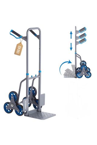 Arebos Carretilla para escaleras plegable 150 kg
