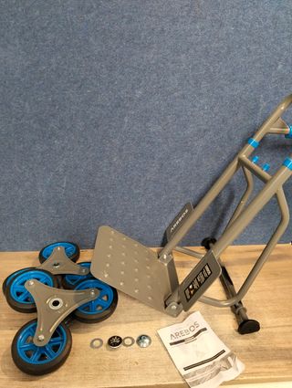 Arebos Carretilla para escaleras plegable 150 kg