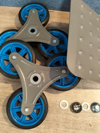 Arebos Carretilla para escaleras plegable 150 kg