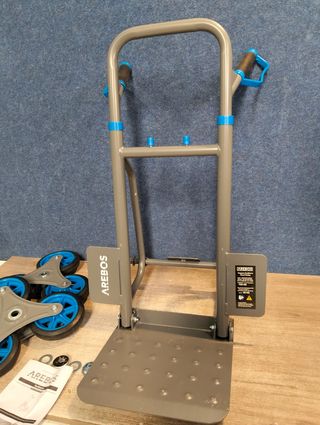 Arebos Carretilla para escaleras plegable 150 kg