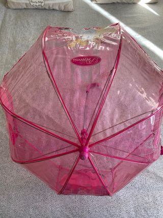 Paraguas Princesas Disney Rosa Transparente