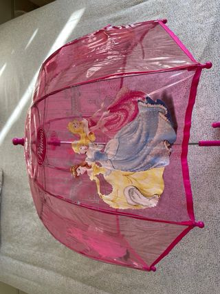 Paraguas Princesas Disney Rosa Transparente