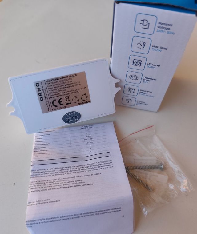 Sensore di movimento radar PIR Doppler OR-CR-208