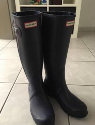 Botas de agua Hunter azules