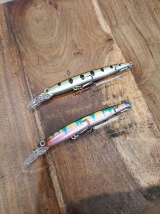 señuelos pesca spinning 7gr, caña carrete