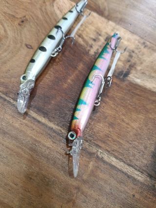 señuelos pesca spinning 7gr, caña carrete