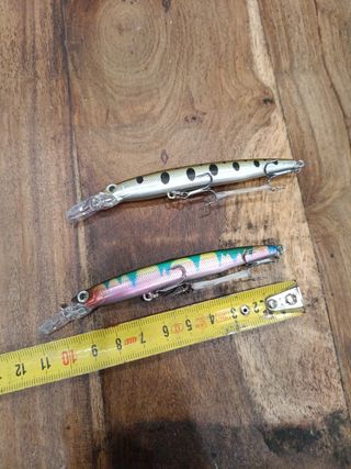 señuelos pesca spinning 7gr, caña carrete