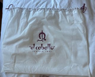 Bolso bowling El Caballo piel marrón a estrenar 