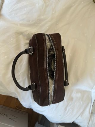 Bolso bowling El Caballo piel marrón a estrenar 