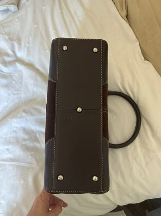 Bolso bowling El Caballo piel marrón a estrenar 