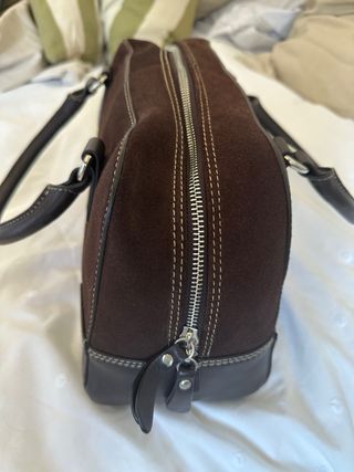 Bolso bowling El Caballo piel marrón a estrenar 
