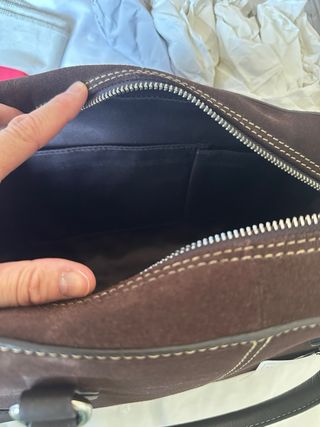 Bolso bowling El Caballo piel marrón a estrenar 