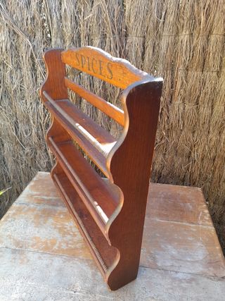 Especiero o Platero de Madera. LEER DESCRIPCIÓN