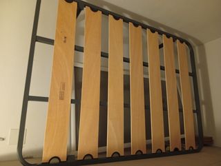 Somier metálico con lamas de madera