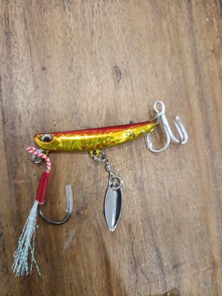 señuelos jig pesca spinning 15gr caña carrete