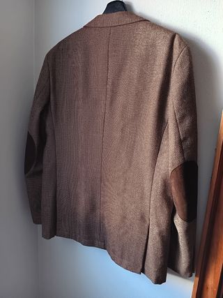Chaqueta americana Cortefiel T.52 Marrón